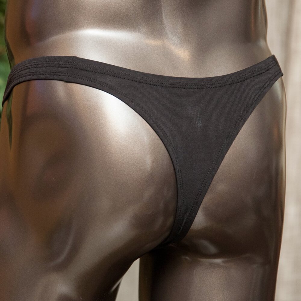 Mens Split Fabric 1in Sides Thong Handmade - Picture 4 of 6